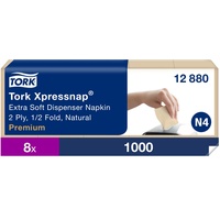 TORK Xpressnap Extra Soft (N4-System) 16,5x21,3cm 2-lagig Natur Spenderserviette