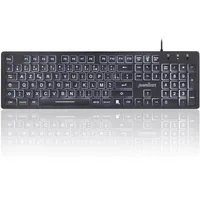 Perixx PERIBOARD-317 Tastatur mit Hintergrundbeleuchtung, USB, kabelgebunden, für Windows