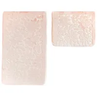 COFI Almina Rosa 2 teiliges Bademattenset 100 x 60
