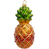 SIKORA Bijou Ananas besondere Weihnachtskugel Glas Christbaumschmuck Deko Figur