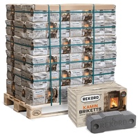 Rekord Braunkohlebriketts 10kg x 90 Paket 900kg Palette -
