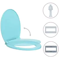 VidaXL Toilettensitz mit Absenkautomatik Grün
