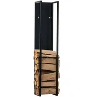 CLP Kaminholzständer Spark schwarz-matt/160 cm