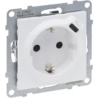 Legrand SEANO 2 in 1 Steckdose, USB Typ C-Kombinationssteckdose,