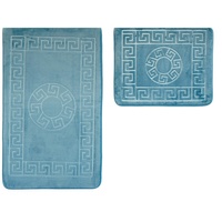 COFI Almina 2 Teiliges Bademattenset aus Polyester mit Muster