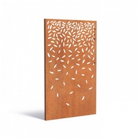 Adezz Metallzaun Adezz Paneel Abstract CPA4 Cortenstahl 110x180cm Gartenpaneel
