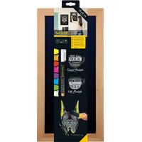 Securit Kreidetafel, 20 x 40 cm, mehrfarbig