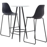 VidaXL Bar Set 3-tlg. Schwarz