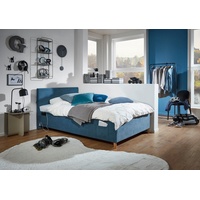 Meise Möbel meise.möbel Polsterbett Cool mit Lattenrost Cord Blau