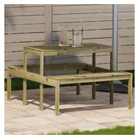 VidaXL Picknicktisch 110x134x75 cm Imprägniertes Kiefernholz