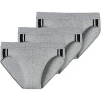 SCHIESSER Herren Slip 3er Pack - 95/5, Organic Grau-mel._173815,