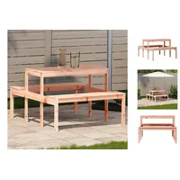 VidaXL Picknicktisch 110x134x75 cm Massivholz Douglasie