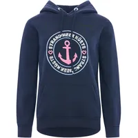 Zwilling Zwillingsherz Sweatshirt, mit Schriftzug aus Pailetten und Ankermotiv,