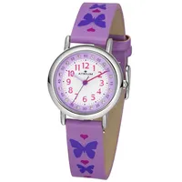 Atrium Kinder-Armbanduhr Analog Quarz Mädchen Leder A47-18 lila