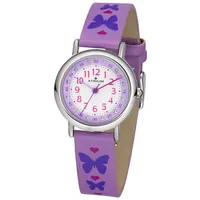 Atrium A47-18 Gehäusebreite nicht angegeben Analog Quarz lila Kunstlederband