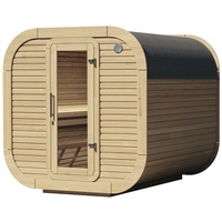 Wolff Finnhaus Design Saunahaus Luago 2x2 Art 1 naturbelassen
