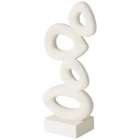Boltze Deko-Objekt MARO, Cremeweiß - 16 x 37 cm