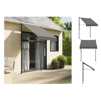 VidaXL Markise Einziehbar Anthrazit 150x150 cm Stoff und Stahl