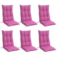 VidaXL Hochlehner-Auflagen 6 Stk. Rosa Oxford-Gewebe