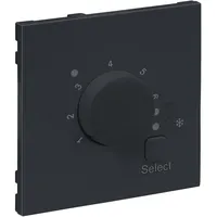 Legrand SEANO Abdeckung für elektronisches Raumthermostat, Anthrazit lackiert
