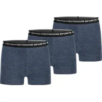 Normani Outdoor Sports 3er Pack Herren Merino Boxershorts Unterhose