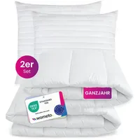 Wometo Bettenset 155x220 cm, OEKO-TEX Schlaftextilien, Bettdecken