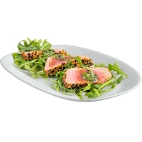 Kadax Servierteller, aus Porzellan, 22 X 16 Cm, Weiß