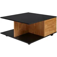 FineBuy Couchtisch 70x70cm Wohnzimmertisch Sofatisch Tisch mit 2 Schubladen