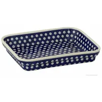 BUNZLAUER KERAMIK Auflaufform / Gratinform / Backform 26,5x19,5x5cm Dekor