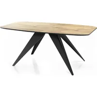 WFL GROUP Esstisch, Eiche, Holzwerkstoff, Rechteckig,Rechteckig, 90x76x180 cm, Esszimmer,