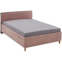 Meise Möbel meise.möbel Polsterbett Fun mit Lattenrost Stoff Rosa
