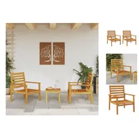 VidaXL Gartensessel 2 Stk. Massivholz Akazie