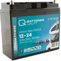 Q-Batteries Lithium Akku 12-24 12,8V 24Ah 307,2Wh LiFePO4 Batterie