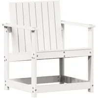 VidaXL Gartenstuhl 62 x 56 x 77 cm weiß