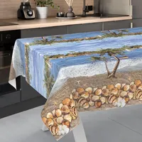 ANRO Wachstuch-Tischdecke Tischdecke abwaschbar Wachstuch Garten-Tischdecke Outdoor Indoor 100x140cm