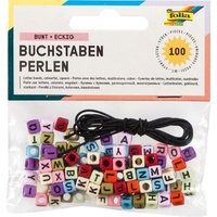 Folia Buchstaben-Perlen, bunt,