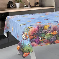 ANRO Wachstuch-Tischdecke Tischdecke abwaschbar Wachstuch Garten-Tischdecke Outdoor Indoor 200x140cm