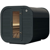 Wolff Finnhaus Design Saunahaus Luago 2x2 Art 1 anthrazit