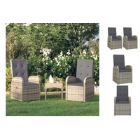 VidaXL Gartenstuhl 55 x 70 x 106 cm grau