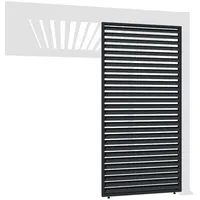 Weide Horizontale Lamellenwand für Weide Pergola 0,93m in Anthrazit