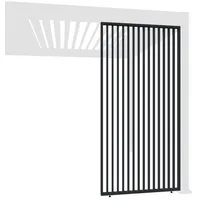 Weide Vertikale Lamellenwand für Weide Pergola 1,23m in Anthrazit