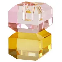 G-C Sari, Kerzenhalter 9cm geld/rosa