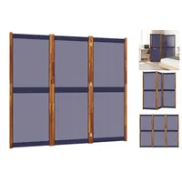 VidaXL 3-tlg. Paravent Dunkelblau 210x180 cm