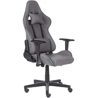 Beliani Gaming Stuhl drehbar WARRIOR Dunkelgrau