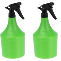 Relaxdays Sprühflasche 2er Set, 1l, nachfüllbar, Handsprüher für Blumen,