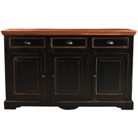 Dynamic24 Sideboard Corsica Mangoholz Kommode Wohnzimmer Esszimmer Schubladen Schrank