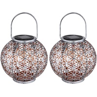 GLOBO Solar Lampe Outdoor Solarleuchte orientalisch LED Solar Laterne