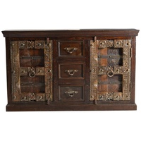 Dynamic24 Sideboard Almirah Altholz Kommode Wohnzimmer Esszimmer Schubladen Schrank