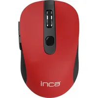 Inca Maus 1600 DPI,Wireless,6 Tasten 2,4GHz Ergonomisches Design Rot