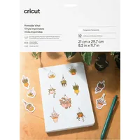 Cricut Bedruckbares Vinyl A4 Folien-Set 12 Blatt transparent